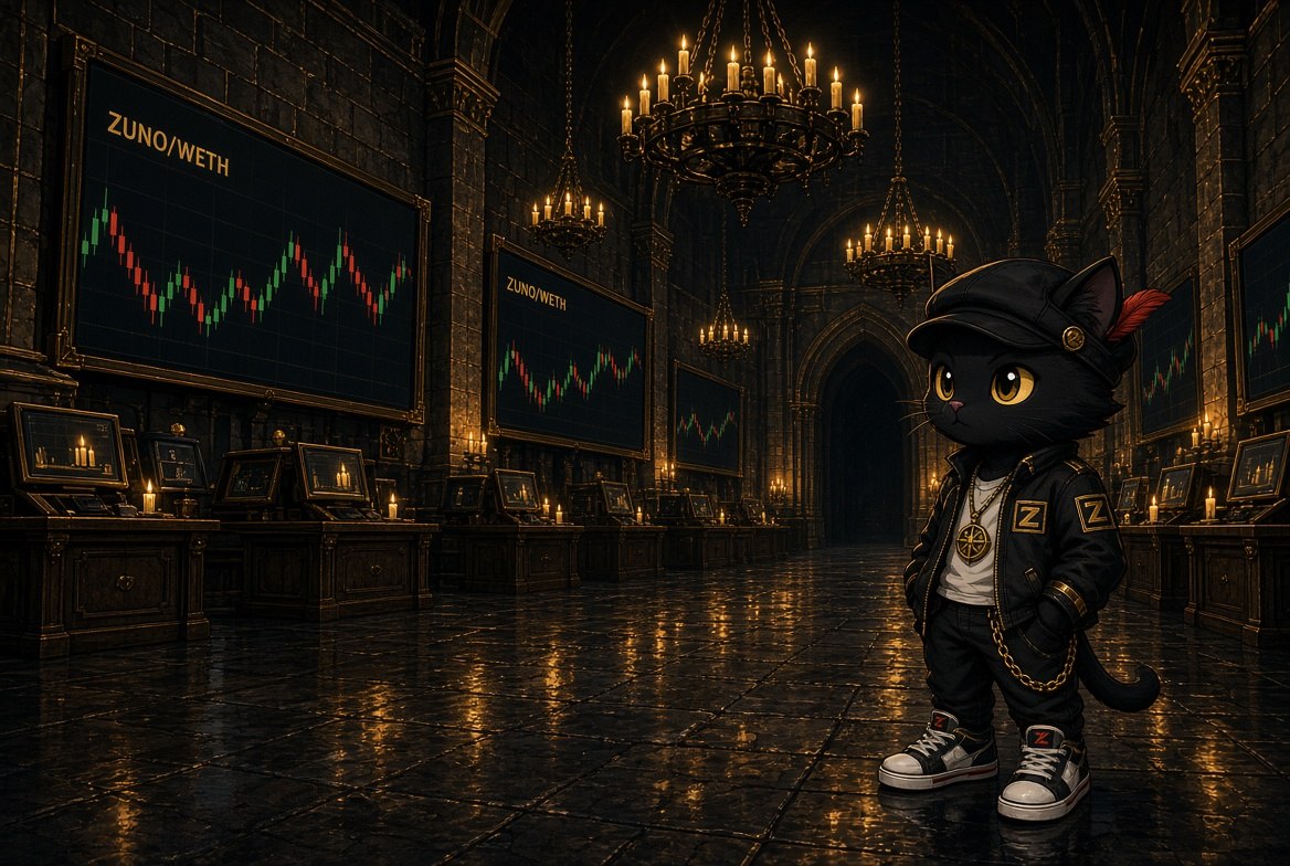 Zuno at the trading hall